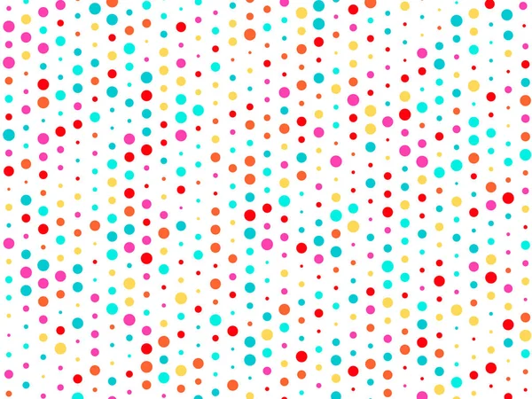 Fond vectoriel de nombreux cercles colorés de taille aléatoire et de couleur aléatoire — Image vectorielle