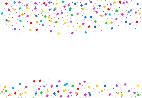 Brilhante colorido vetor confetti fundo — Vetor de Stock