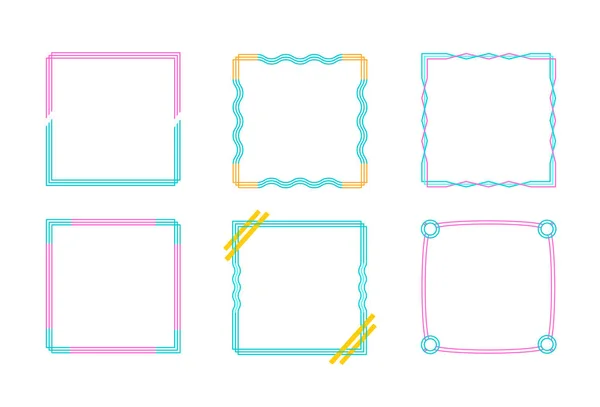 Frame border line page vector simple. Modern vector frame minimalism