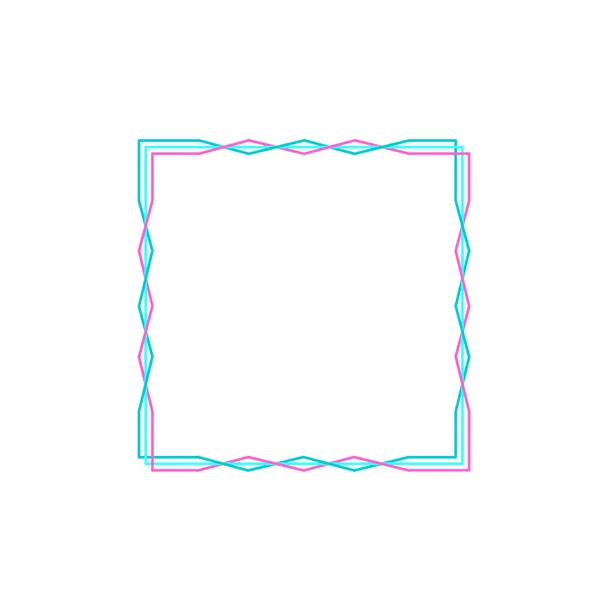 Marco línea frontera página vector simple. Moderno minimalismo del marco vectorial — Vector de stock
