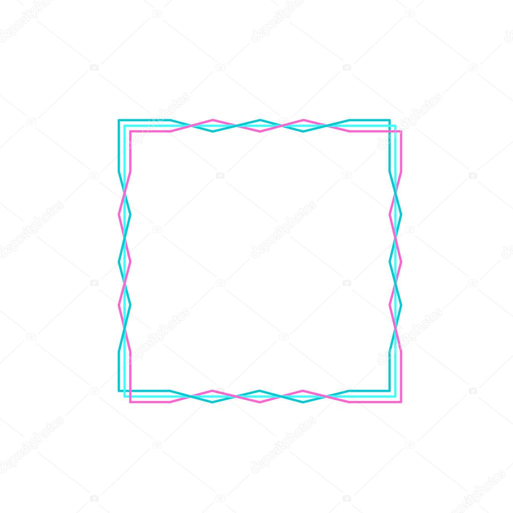 Frame border line page vector simple. Modern vector frame minimalism