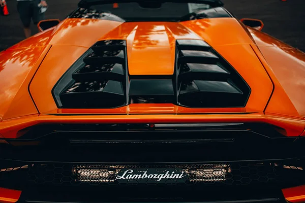 Farmington Polo Grounds Farmington Usa Augusztus 2020 Hátsó Lamborghini Race — Stock Fotó