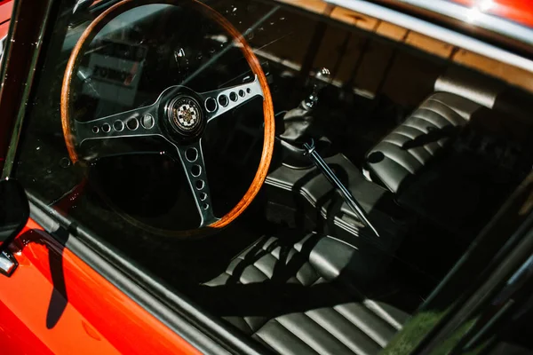 Farmington Polo Grounds Farmington Usa Augusztus 2020 Interior Steering Wheel — Stock Fotó