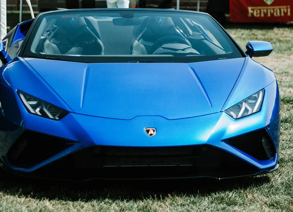 Farmington Polo Sahası Farmington Usa Ağustos 2020 Lamborghini Yarış Arabasının — Stok fotoğraf