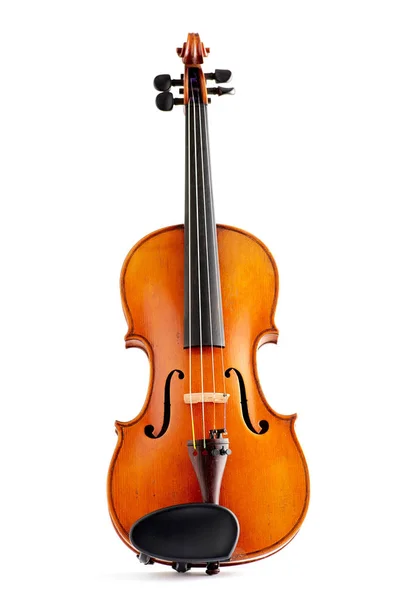 Alte Geige Auf Weißem Hintergrund — Stockfoto