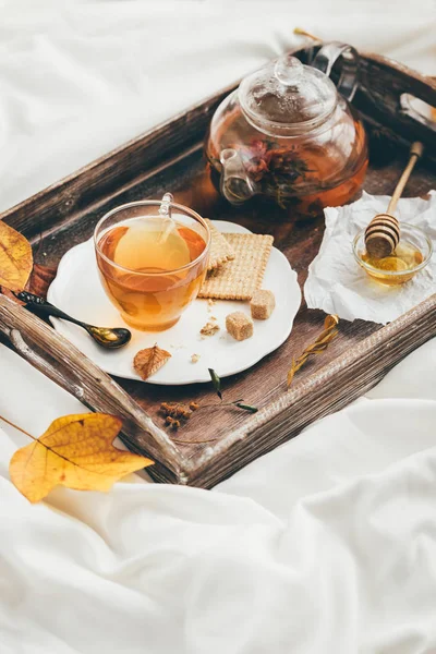 Caldo Letto Luce Della Finestra — Foto Stock