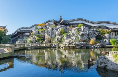 Dunedin, Yeni Zelanda - 3,2016 olabilir: Pai Lau Dunedin Çin Bahçe Yeni Zelanda ağ geçidi, bu ayrıntılı kemer 