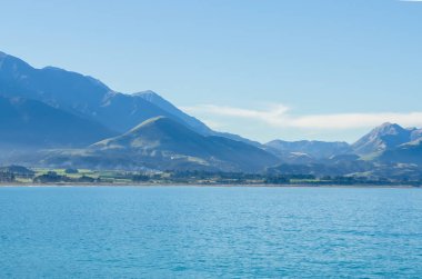 Güzel doğal görünümü Kaikoura south Island, Yeni Zelanda.