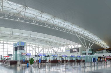 Hanoi, Vietnam - Kasım 6,2017: Noi Bai Uluslararası Havalimanı, Vietnam iç görünüm.