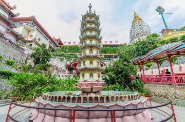 Penang, Malezya - Temmuz 19,2015: Kek Lok Si Tapınağı hava ITAM Penang.It içinde yer alan bir Budist tapınağı adadaki en iyi bilinen tapınak biridir.