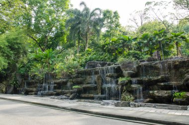 Kuala Lumpur Perdana Botanik Bahçeleri, Malezya bulunan su özelliği dekorasyon.