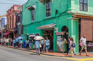 Jonker Street, Malacca'daki Chinatown'un merkezi caddesidir.. 