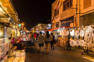 Malacca,Malezya - 21 Nisan 2019 : Cuma günü gece pazarı,Sa