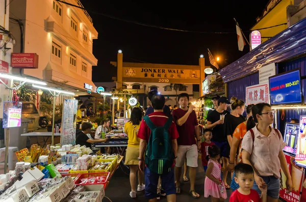 Malaca, Malásia - 21 de abril de 2019: O mercado noturno na sexta-feira, Sa — Fotografia de Stock