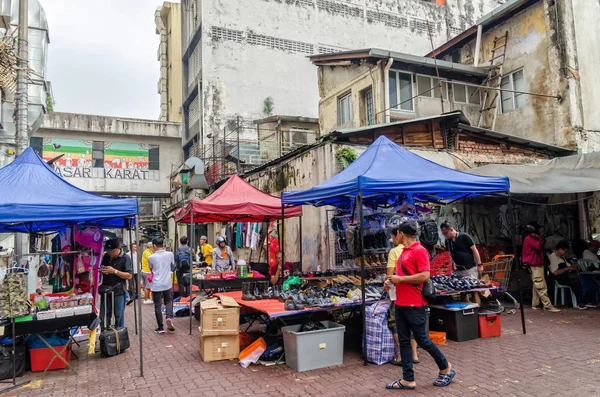 Kuala Lumpur, Malezja-5 sierpnia 2019: Pasar Karat jest pchły — Zdjęcie stockowe