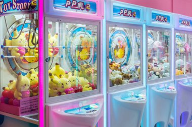 Kuala Lumpur,Malezya - 7 Eylül 2019 : Renkli arcade oyunu 
