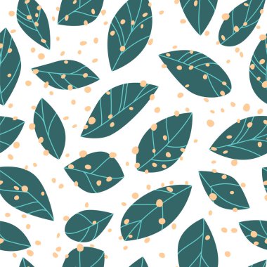 Düşen yapraklar. Vektörsüz desen.