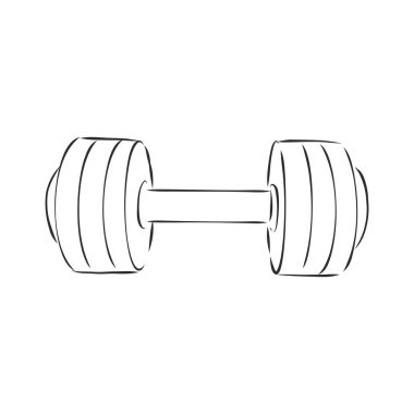 Aptal robot resim vektörü. Fitness logosu sembolü. Spor salonu ikonu. Biçimlendirilmiş illüstrasyon.