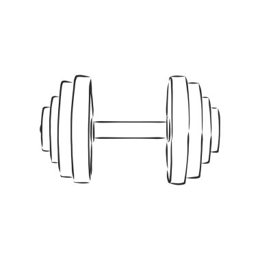 Dambıl ağırlığı, dambıllar, vektör çizimi