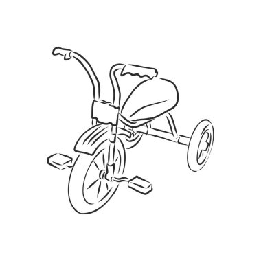 BMX. Çocuk bisikleti. Ekstrem sporlar için unsur. Açık hava aktivitesi. Beyaz arkaplanda siyah ve beyaz vektör izole edildi.