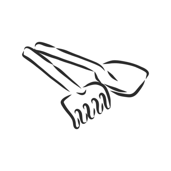 Рука Намальована Шпателем Іграшковий Каракулі Ескіз Дитячої Іграшки Значок Елемент — стоковий вектор