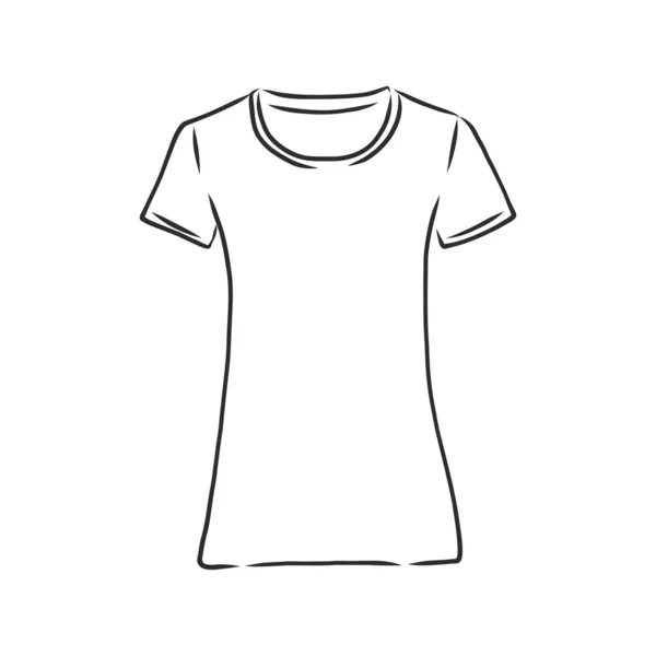 Shirt Illustration Vectorielle Shirt Croquis Vectoriel Illustration — Image vectorielle