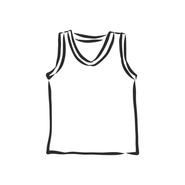 Shirt Illustration Vectorielle Shirt Croquis Vectoriel Illustration — Image vectorielle