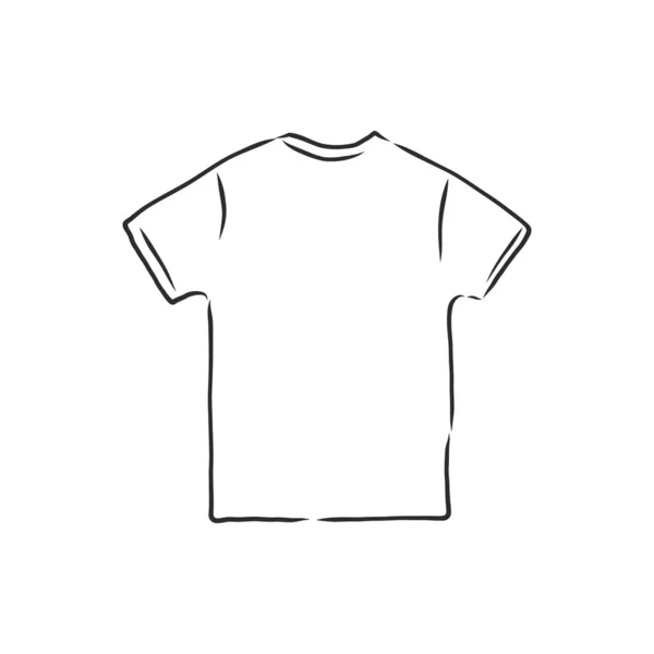 Shirt Illustration Vectorielle Shirt Croquis Vectoriel Illustration — Image vectorielle