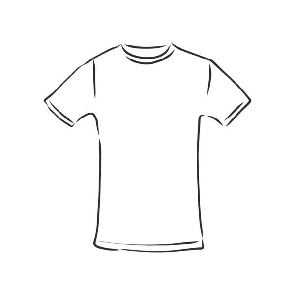 Shirt Illustration Vectorielle Shirt Croquis Vectoriel Illustration — Image vectorielle