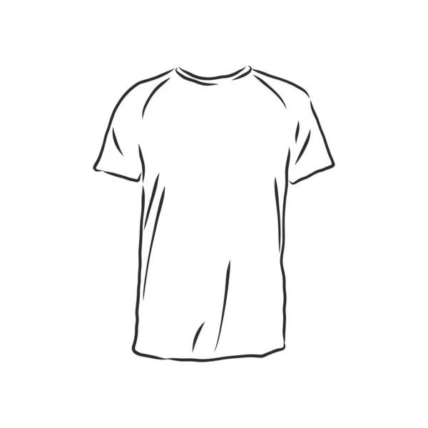 Ilustración Del Vector Camiseta Camiseta Ilustración Del Boceto Del Vector — Vector de stock