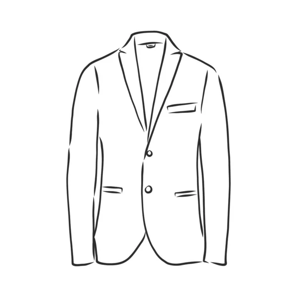 Vector Illustration Men Jacket Clothes Business Style Vector Illustration Men — Stock Vector