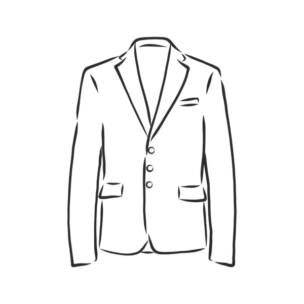 Vector Illustratie Mannen Jas Kleding Zakelijke Stijl Vector Illustratie Mannen — Stockvector