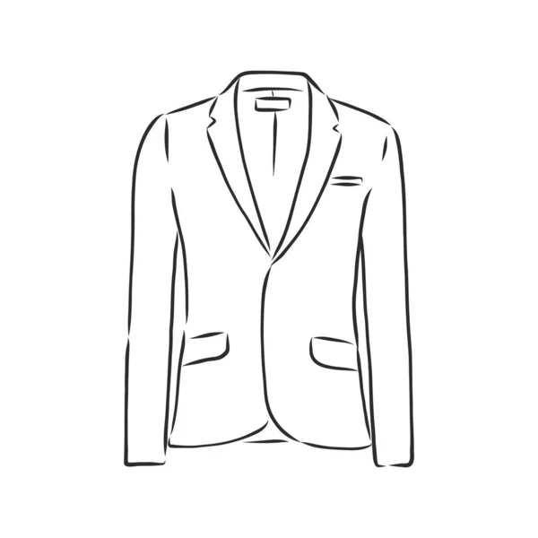 Veste Vectorielle Pour Homme Vêtements Style Business Veste Double Boutonnage — Image vectorielle