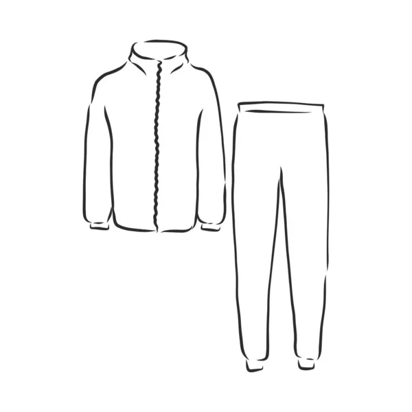 Survêtement Vecteur Sport Mode Vêtement Homme — Image vectorielle