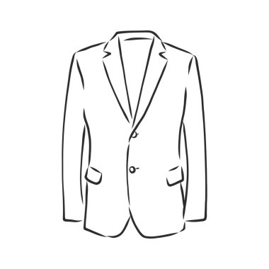 Sürekli bir çizgi çiziyorum. Erkek ceketi. Doğrusal biçim