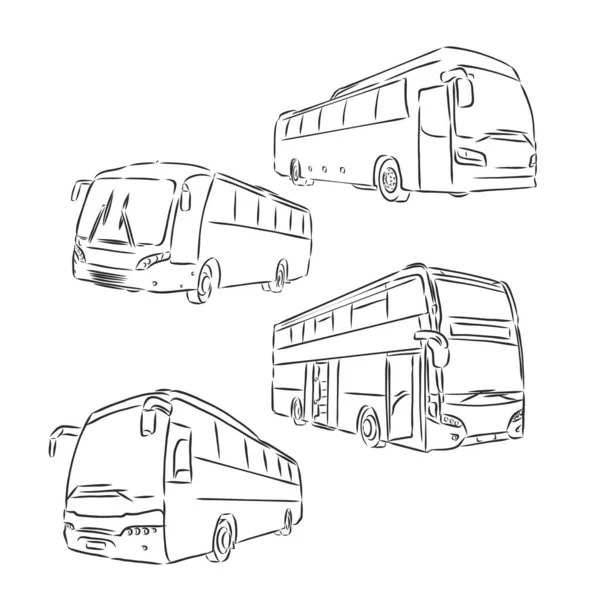 Imagen Presenta Silueta Abstracta Del Autobús — Archivo Imágenes Vectoriales