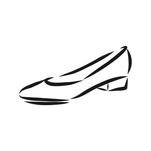 Chaussure Femme Croquis Vectoriel Chaussures Pour Femmes Illustration Croquis Vectoriels — Image vectorielle