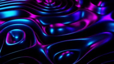 Siberpunk arka plan neon tarzı konsept. Retro fütüristik ışık dalgası animasyonu, çevreye göre değişken eğimli renkli sıvı dolgusu. Soyut pembe parlak parıltı, 3D görüntüleme