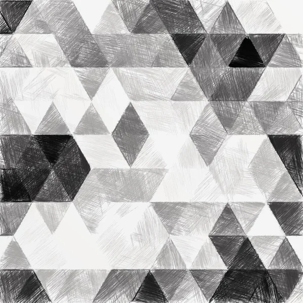 Monochrome triangles pattern with a rough texture background. Backdrop texture wall and have copy space for text. Picture for creative wallpaper or design art work.