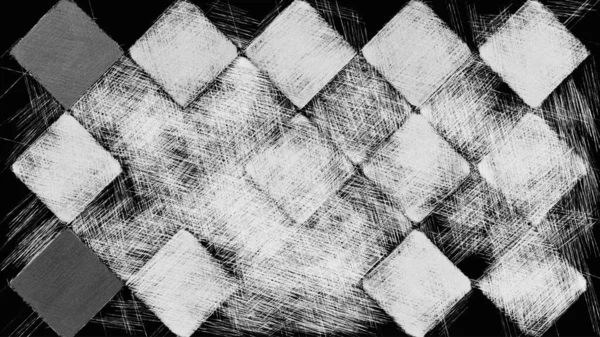 Black White Abstract Mosaic Rough Texture Background Monochrome Square Pattern — Stock Photo, Image