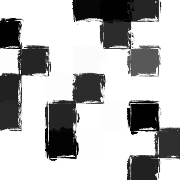 Preto Branco Mosaico Abstrato Com Fundo Textura Áspera Fundo Padrão — Fotografia de Stock