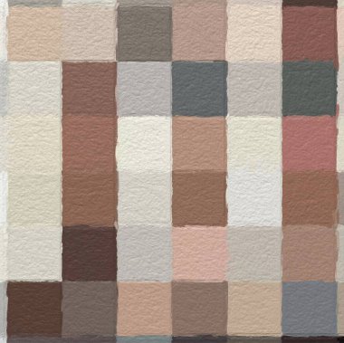 Tatlı renk kare desenli arka plan. Yaratıcı duvar kağıdı ya da tasarım sanatı için resim. Arkaplanda metin için kopyalama alanı var. Kabataslak desen arkaplanı olan renkli soyut mozaik.