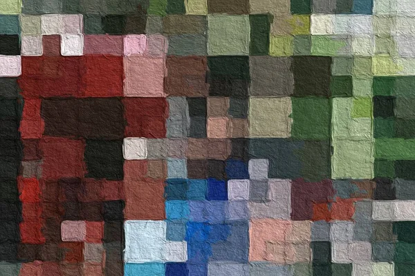 Mosaico Abstracto Colorido Con Fondo Textura Áspera Fondo Patrón Cuadrado — Foto de Stock