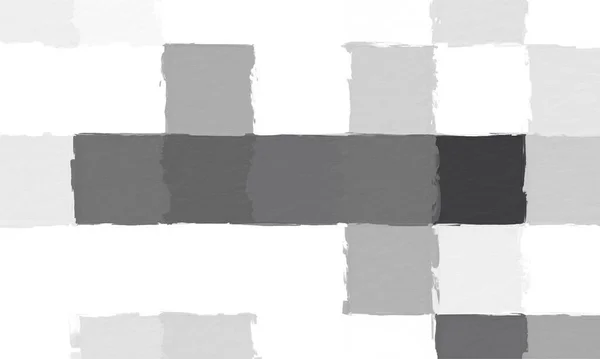 Black White Abstract Mosaic Rough Texture Background Monochrome Square Pattern — Stock Photo, Image