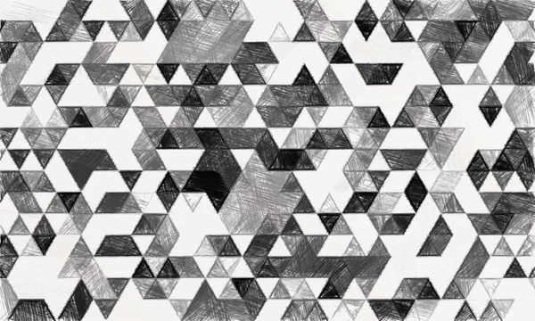 Black White Geometric Pattern Rough Texture Background Background Texture Wall — Stock Photo, Image