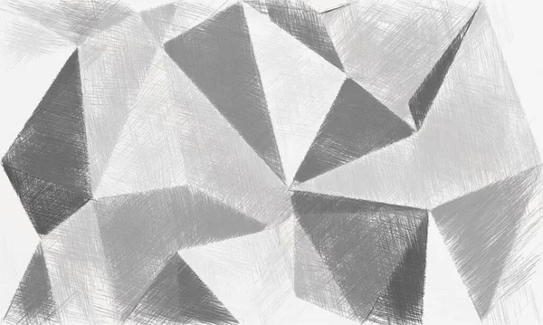 Zwart Wit Driehoekig Patroon Met Een Ruwe Textuur Achtergrond Achtergrond — Stockfoto
