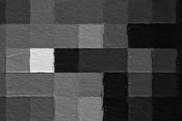 Preto Branco Mosaico Abstrato Com Fundo Textura Áspera Fundo Padrão — Fotografia de Stock