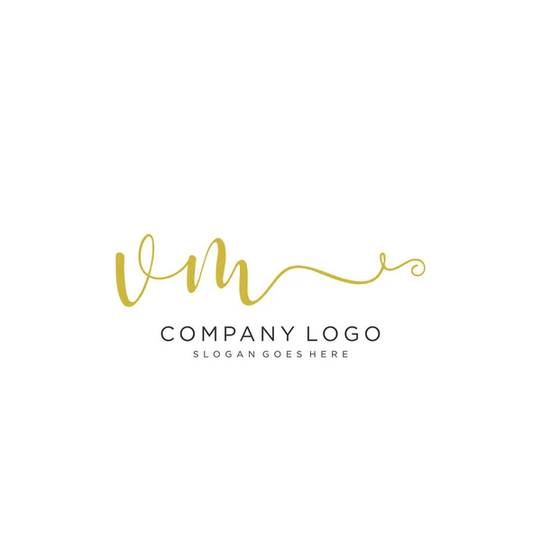 Ursprüngliche Handschrift Logo Design Schöne Gestaltung Handgeschriebenes Logo Für Mode — Stockvektor