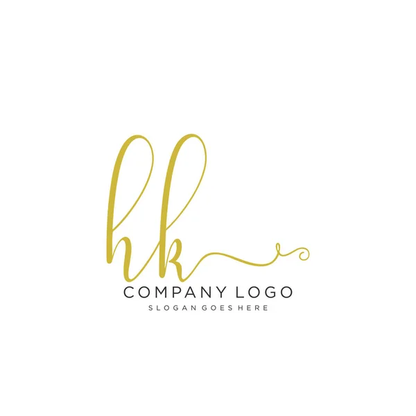 Design Iniziale Del Logo Della Scrittura Mano Logo Autyful Design — Vettoriale Stock