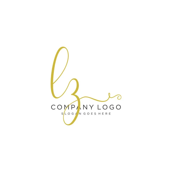 Αρχικός Γραφικός Σχεδιασμός Λογότυπο Beautiful Designhandwritten Λογότυπο Για Μόδα Ομάδα — Διανυσματικό Αρχείο